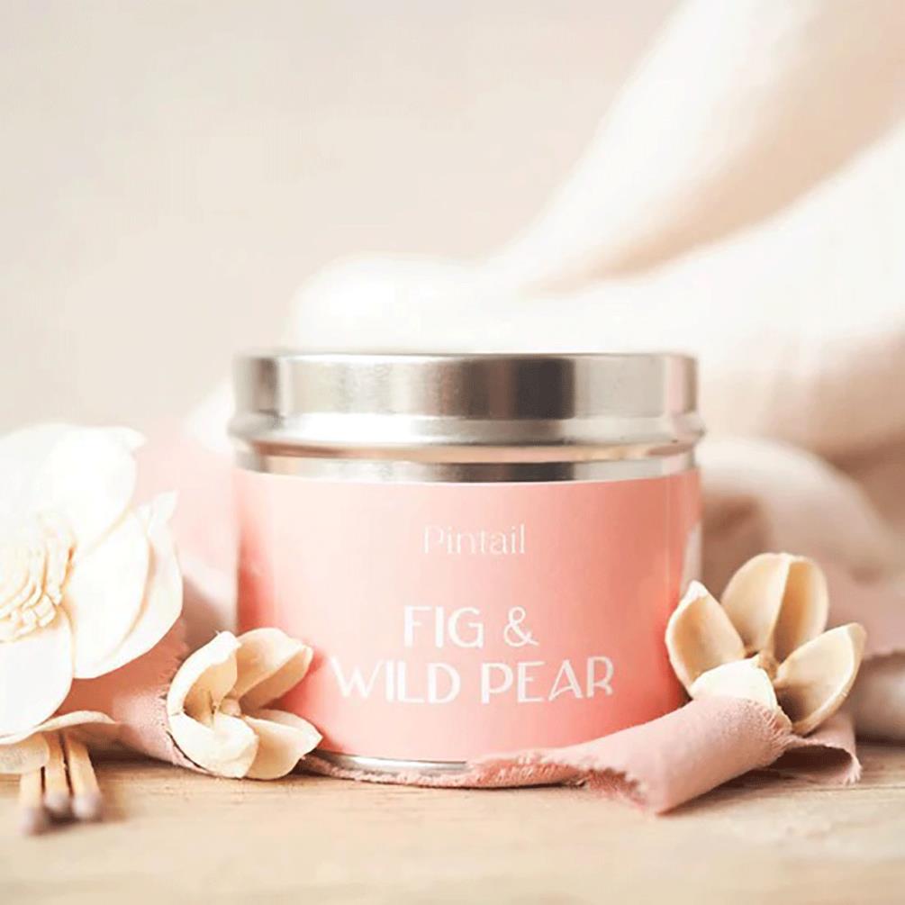 Pintail Candles Fig & Wild Pear Tin Candle Extra Image 1